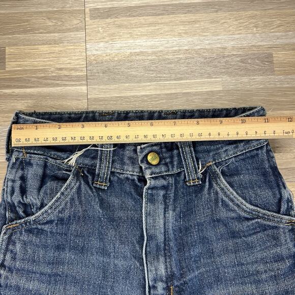 Vintage ELY Jeans Size 22x27 Destroyed Zipper Needs Work - M195 - Picture 11 of 14